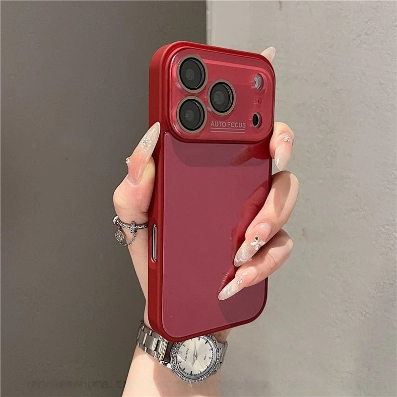 Luxury Tempered Glass Phone Case For iPhone 11 12 13 14 15 16 17 Pro Max Candy Shockproof Bumper Back Cases Cover