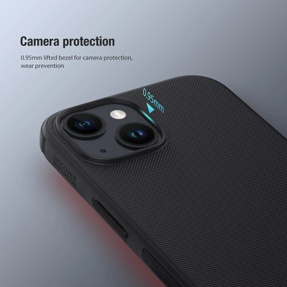 Nillkin Super Frosted Shield Pro Case For iPhone 17 16 15 Pro Max Plus TPU + PC Anti Fingerprint Shockproof Back Cover