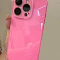 [Jj 5E25] Summer small fresh glass case is suitable for iPhone16Promax Apple 15 mobile phone case
