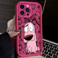 Courages Cowardly Dog Case For iPhone 14 15 16 13 12 11 Pro Max X XS X S Max XR SE 2020 7 8 Plus iphone16 Soft Silicone Funda
