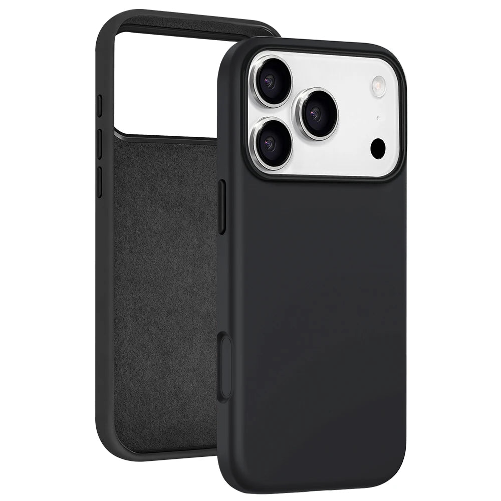 Soft Touch Shockproof Liquid Silicone Phone Case for iPhone 17/16 pro Max Ultra-Thin Protective Cover
