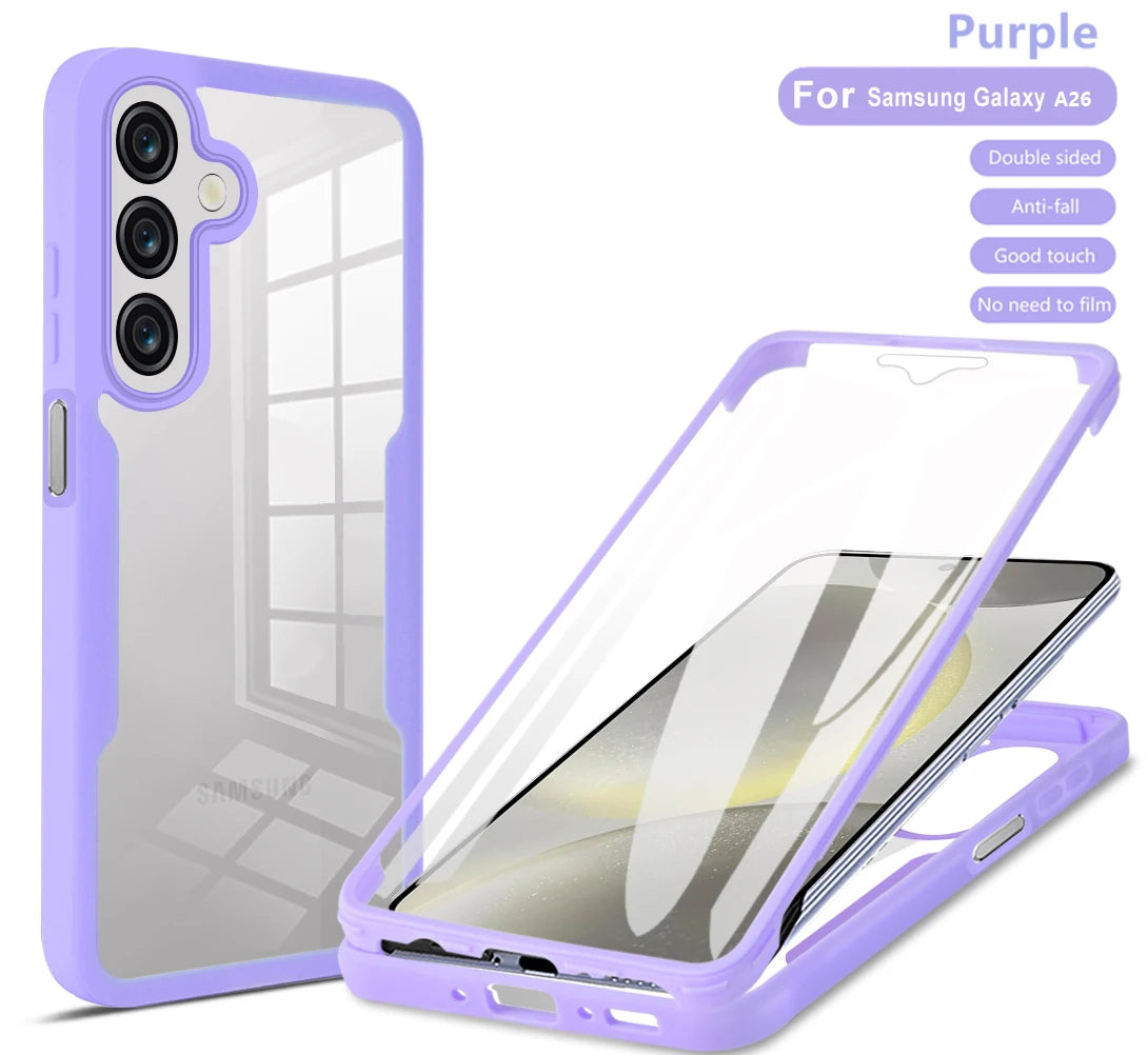 For Samsung A17 Case Galaxy A16 A26 M36 F36 Cover Full Body Protection Case Protective Double Sided Cover Funda Coque Capa