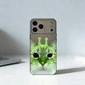 Alien Cat Cute Phone Case For iPhone 17,16,15,14,13,12,11 Plus,Pro Max, Soft Silicone Black Cover