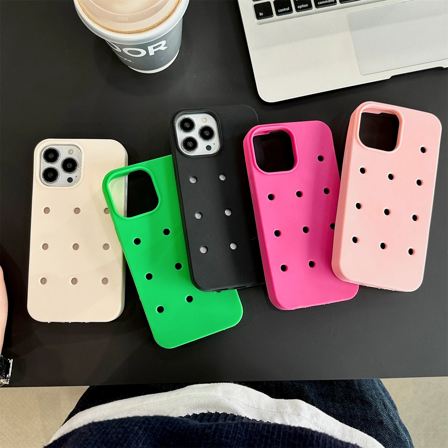 For Crocs Charming Silicone Case For iPhone 17 16 15 14 13 12 11 Pro Max Shockproof Cover