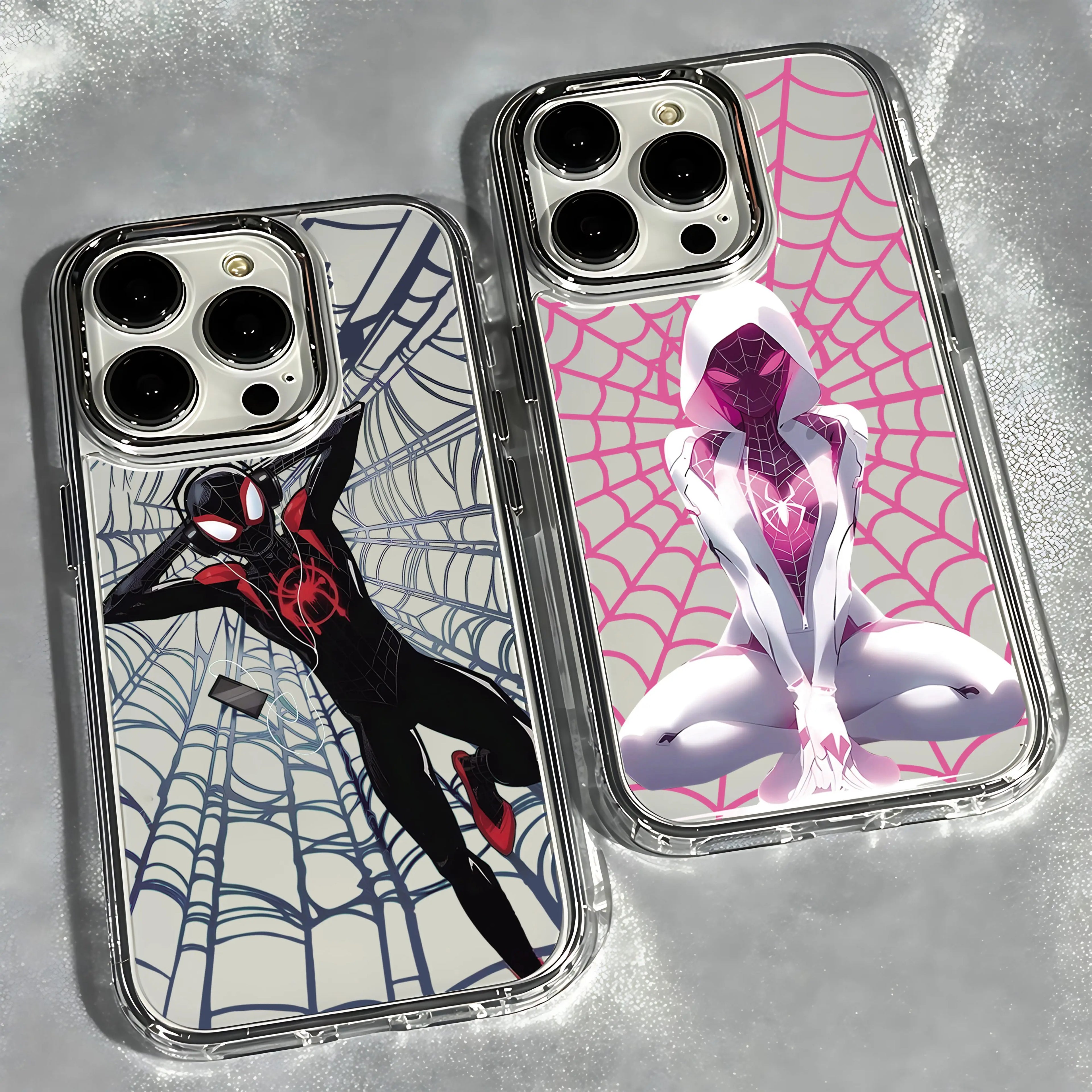 Cool Anime SpiderS-mans Phone Case for Xiaomi Mi Poco M7 X7 X6 F5 F6 X5 X4 X3 M4 GT Pro NFC 4G 5G Transparent Soft Cover