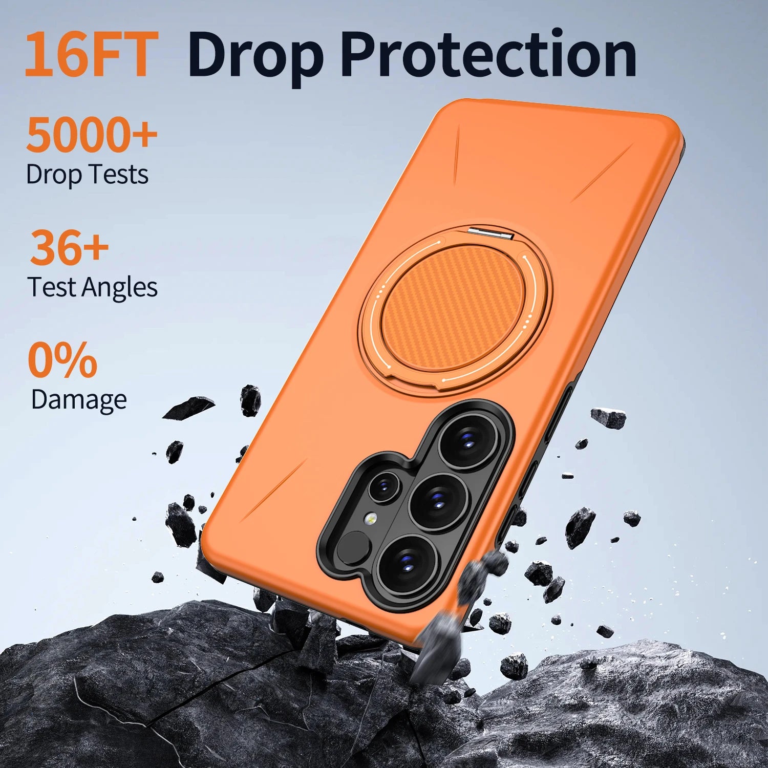 360° Magnetic Bracket Phone Case for Samsung Galaxy S26 Plus S24 S23 Ultra S25 FE A57 A37 A17 A56 A26 A36 A16 for Magsafe Cover