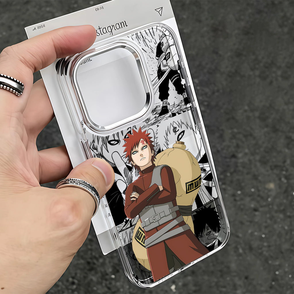 Narutos Gaaras Phone Case For iPhone 17e 17 16e 16 15 14 13 12 11 mini Pro Max X XR XSMAX 8 7 Air Plus Transparent Soft Cover