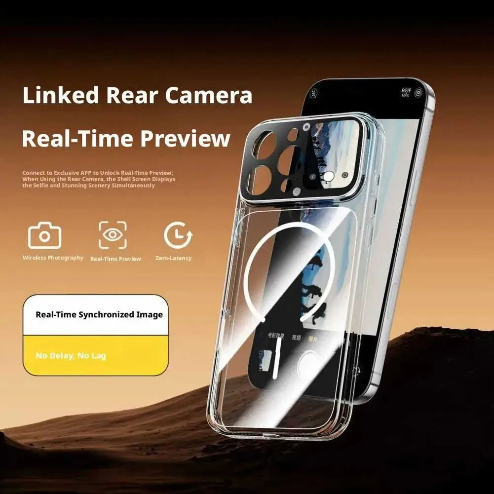 New intelligent screen phone protective case for taking photos, recording, playing games app, online real-time viewing of photos