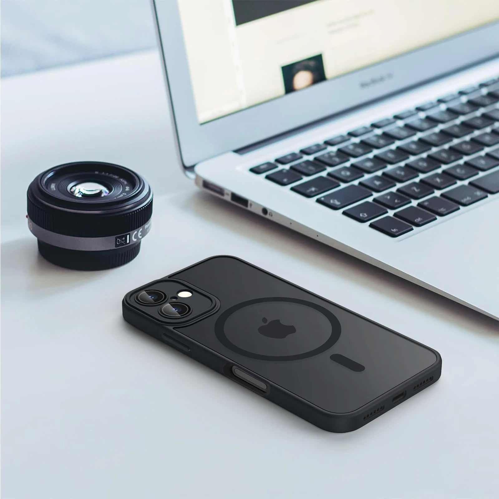 Magnetic Matte Translucent Armor Shockproof Case For iPhone 17 16 15 14 13 12 11 Pro Max Plus For Magsafe Wireless Charge Cover