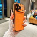 Shockproof Suede Leather Card Holder Case For iPhone 17 Pro Max 16 15 14 Plus 13, Slim Window View Camera Protection Phone Cover