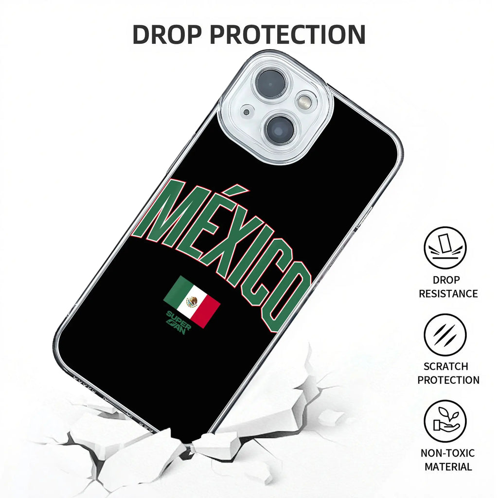 New Armor Bumper 2026 Mexico Soccer Fan Football aesthetic Phone Case for IPhone 17 16 15 14 13 12 11 Cover