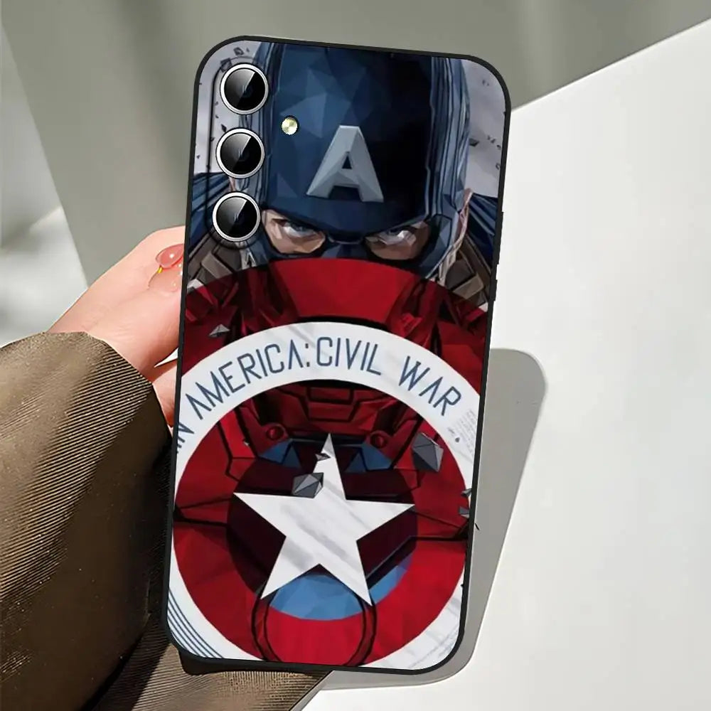 C-Captain America Phone Case For Samsung Galaxy S21 S22 S23 S24ULTRA S25ULTRA FE Ultra Plus5G A52S S26 Soft Cover