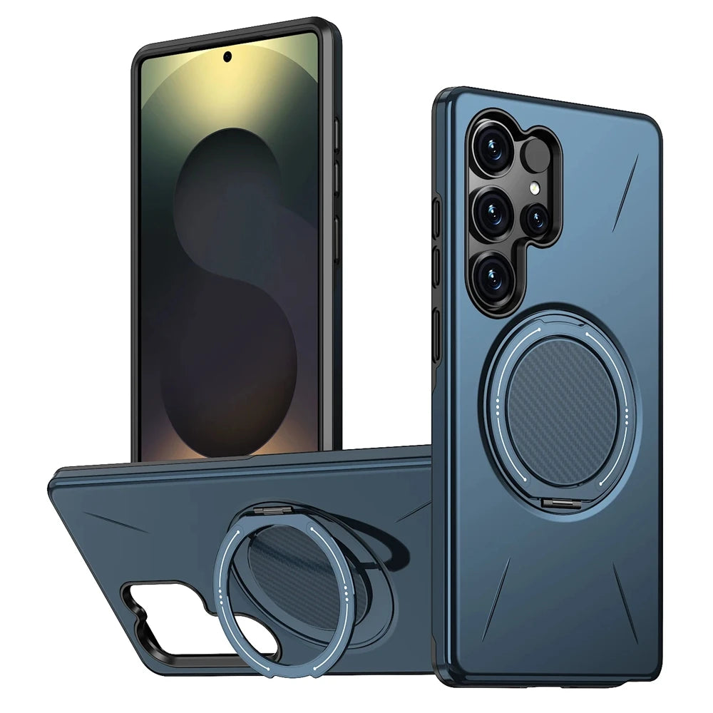 360° Rotating Magnetic Bracket Case For Samsung Galaxy S26 S25 S24 S23 FE Plus Edge Ultra Magsafe Shockproof Stand Holder Cover