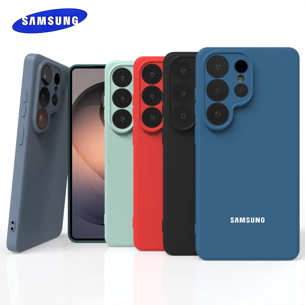 For Samsung Galaxy S26Ultra S25Ultra S26 S25 S24 S23 S22 S21 S20 Ultra Plus FE Case Liquid Silicone Phone Back Cover