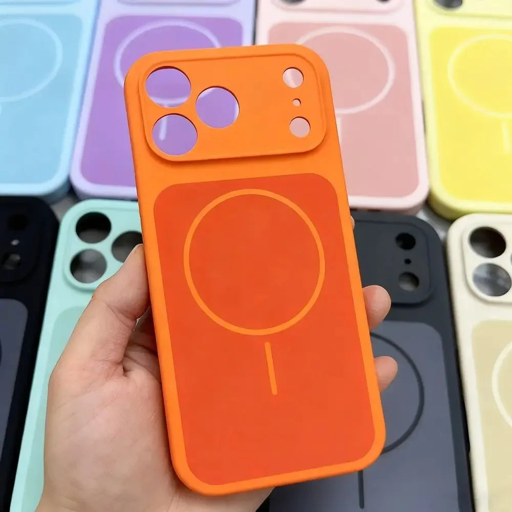 Fashion Soft Liquid Silicone For Magsafe Case For IPhone 17 Pro Max 17Air 17 Shockproof Magnetic Wireless Charge Protect Cover