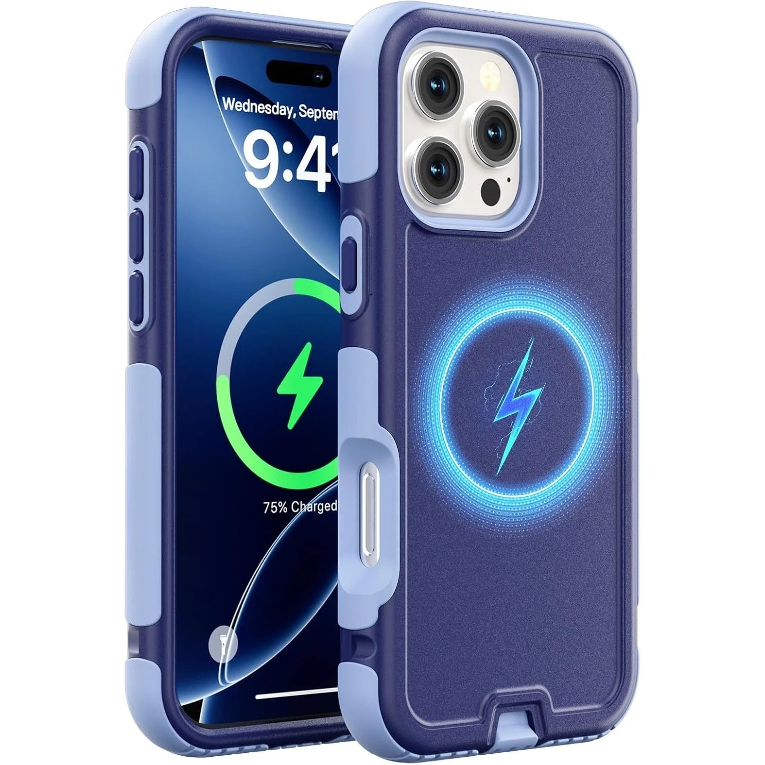 For MagSafe Heavy-Duty Armor Phone Case For IPhone 16/15/14 Pro Max Plus Magnetic Charging Military Grade Drop Protection Cover