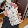 For Honor X9D X8B X7C X6A Magic 5 6 7 Lite 50 70 90 200 Pro 400 Lite Dazzle 3D Diamond Bow Kitty Laser Lustre Lining Phone Case