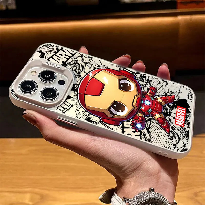 Phone Case For Oppo A16s A54s A57 A58 A60 A74 A78 A95 Find X3 Lite Reno 5 6 Lite 8T 10 11 12 13  Cartoon Iron Man