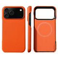 for Magsafe Case for iPhone 17 15 16 Pro Max 17 Air Luxury Lychee Natural Cowhide Leather Magnetic Protector Phone Back Cover