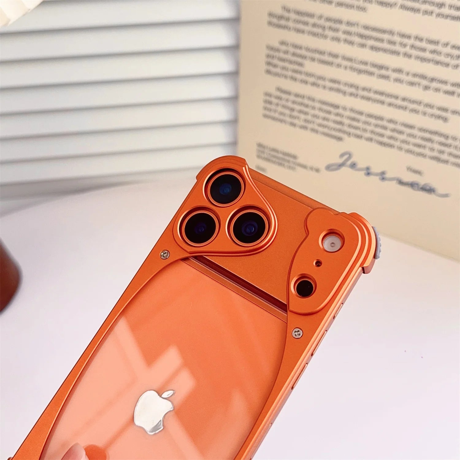 Metal Aluminum Alloy Frame Phone Case For iPhone 17 Pro 17 Pro Max Shockproof Drop-proof Protection Acrylic Transparent Cover