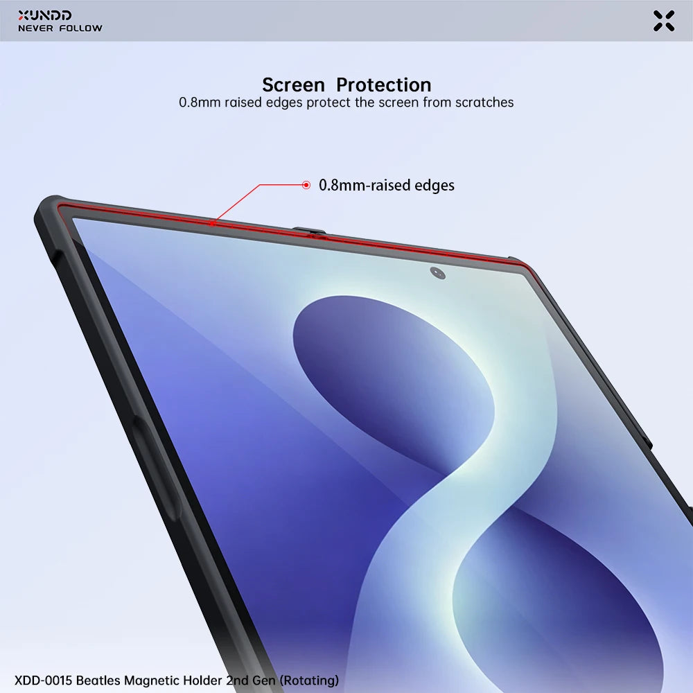 XUNDD For Samsung Galaxy Z Fold 8 Ultra Case Shockproof Airbag Cover with Magnetic Stand Kickstand PC+TPU Clear Funda Capinha