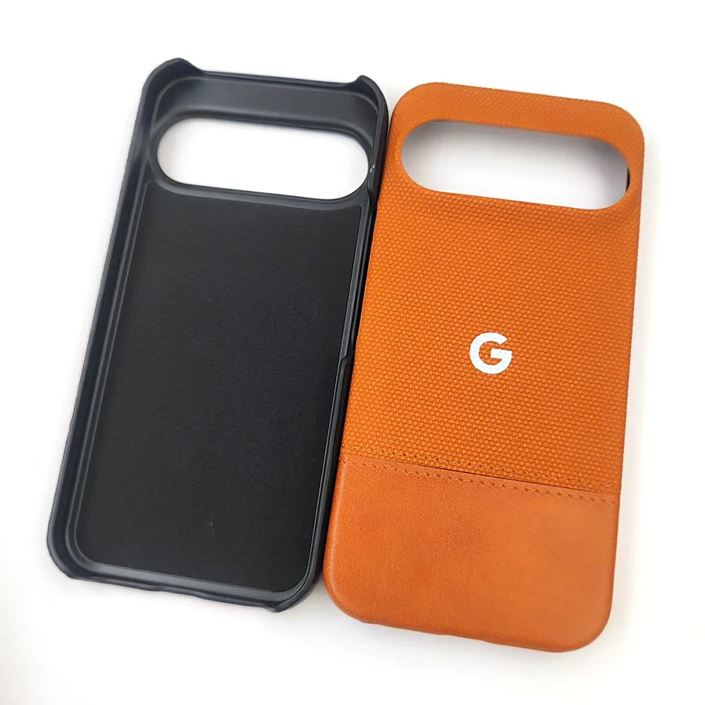 Fashion Cloth Fabric Leather Phone Case For Google Pixel 9 8 Pro 10 Pro XL 8A 9ProXL 10Pro Matte Skin Feel Shockproof Thin Cover