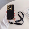 Redmi13 Note13 13pro Crossbody Lanyard Plating Case On For Xiaomi Redmi Note 13 12 Pro Plus 4g 5G Cord Soft Silicone Back Cover