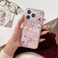 Luxury IMD Sanrio Hellos Kitty Kuromis Melodys Phone Case For iPhone 17 Pro Max 16 Pro 15 Pro 14 Pro Max Shockproof Back Cover