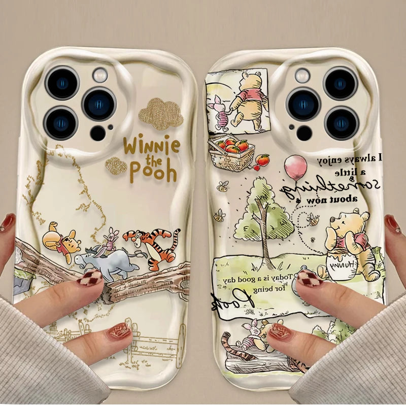 Comics Winnie The Pooh Phone Case For iPhone 17 Air 16 15 14 Plus 13 12 11 Pro Max X XS XR SE 2020 7 8 Soft Silicone Back Cover