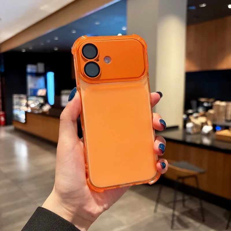 Luxury Transparent Armor 2in1 Camera Protection Case For iPhone 17 16 15 14 13 Pro Max Shockproof Frame Corner Detachable Cover
