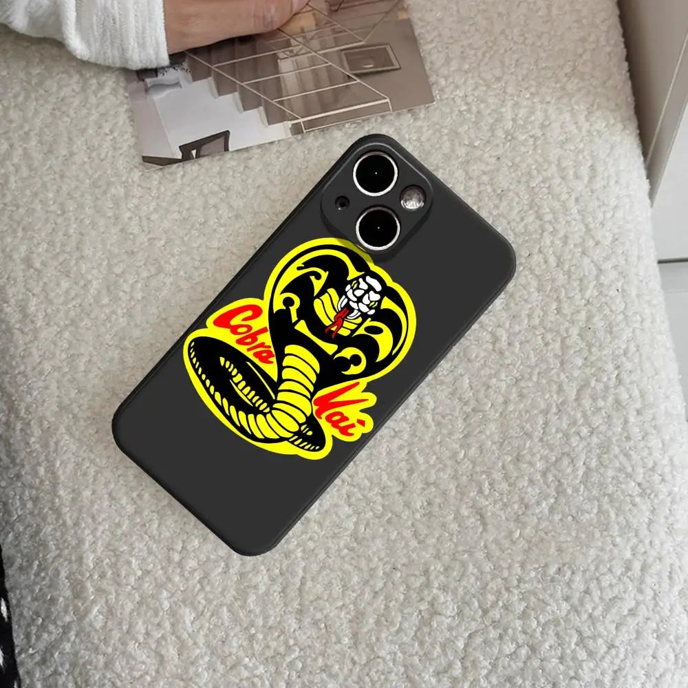 Martial Arts TV C-Cobra K-Kai Phone Case For iPhone 17 Air 16 15 14 Plus 13 12 11 Pro Max 16e Shockproof HD Clear Back Cover