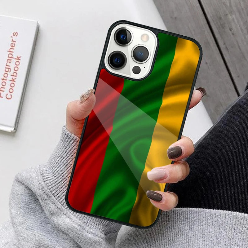 Lithuania Flag Lithuanian Phone Case For iPhone 17 Air 16 15 14 12 Pro Max Plus Magsafe Magnetic Wireless Charging Cover