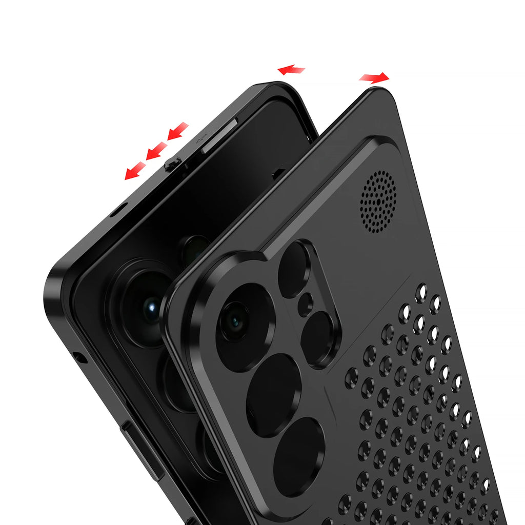Heat dissipation Aluminum metal Case for Samsung Galaxy S26 ultra S25 ultra S24 ultra Camera protect Anti-fall Shockproof Cover