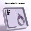 Fashion Woven Wrist Lanyard  Liquid Silicone Case For Samsung Galaxy S26 S25 S24 Ultra Plus FE A17 A56 A36 A55 A35 A16 A15