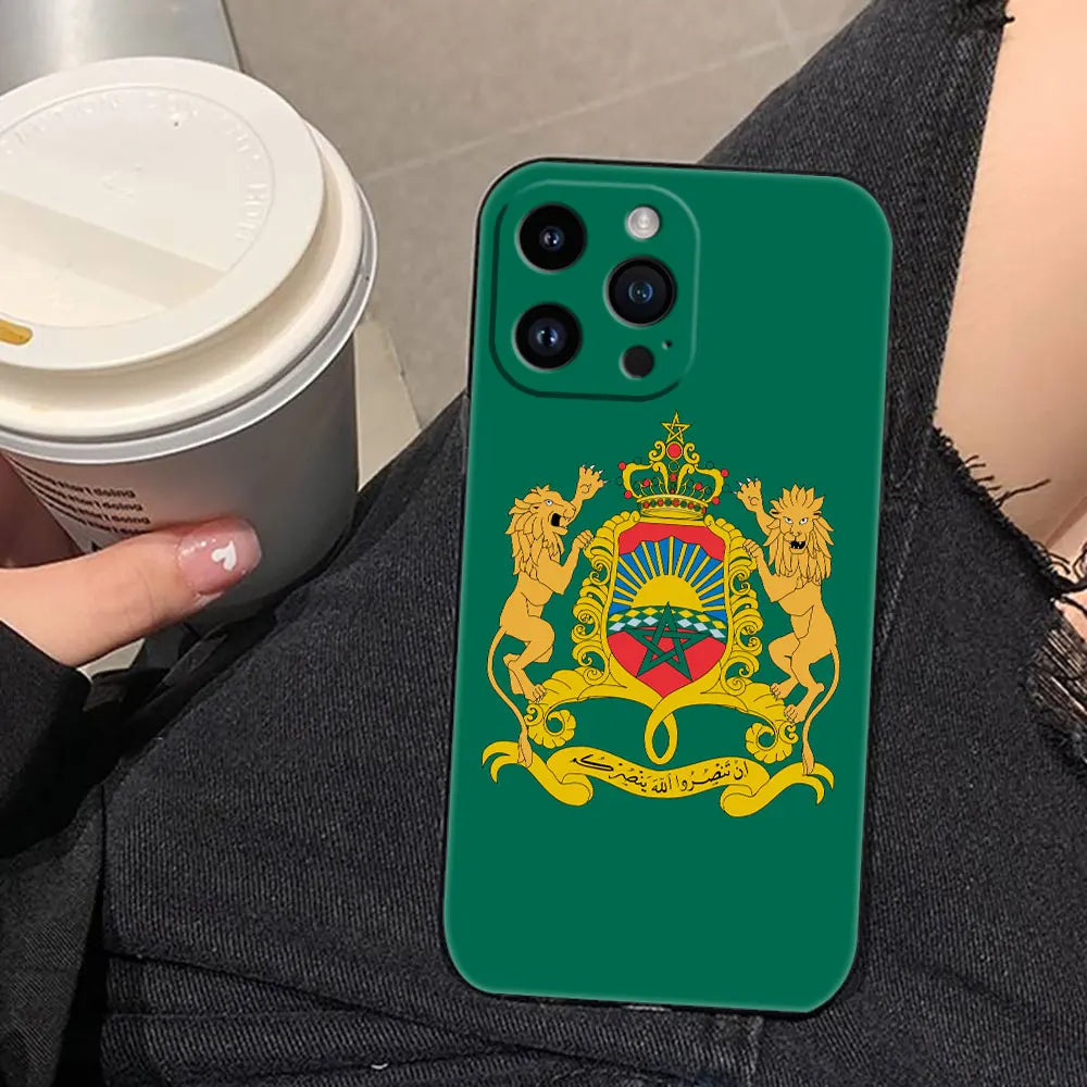 Morocco Flag Passport Phone Case For iphone 16 15 14 13 12 11 Pro XS Max Mini X 2020 2022 8 7 6 5 Plus Case Funda Shell Cover