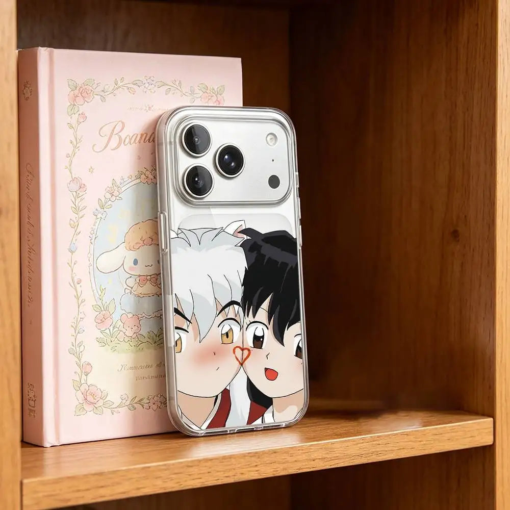 Anime I-Inuyasha Sesshoumaru Phone Case For IPhone 17 16 15 12 11 Pro Max 14 Plus 13 Mini Clear Cover Soft Funda