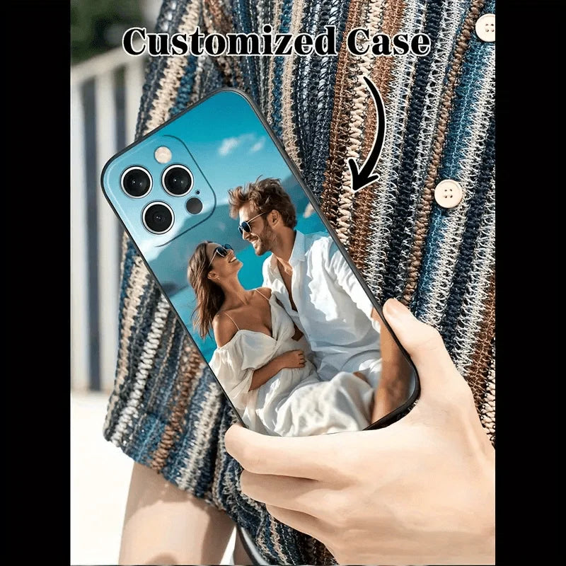 Customized Case For iPhone SE XS XR 7 8 Plus 12 13 15 14 11 Pro Max Mini 17 Air 16E DIY Photo A Variety of Colors to Choose From