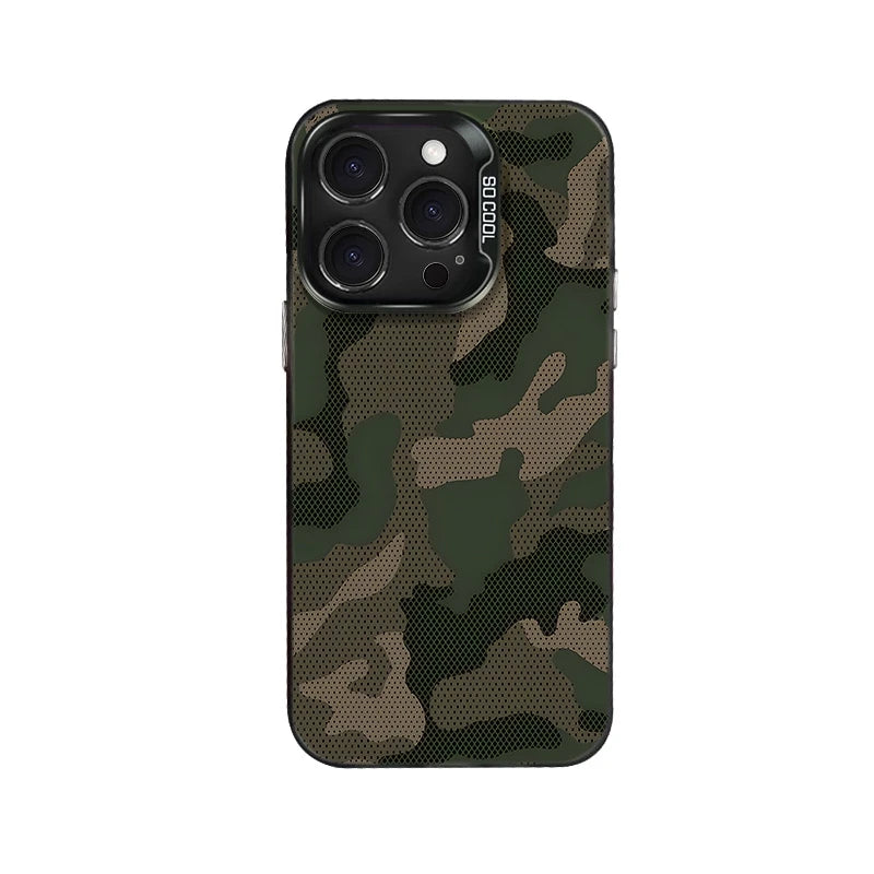 Green Camouflage Pattern Electroplated Tpu Phone Case, Suitable for iPhone 17 Pro Max, iPhone 16, 15, 14, 13, 12, 11, Xs, Xr, X, 7, 8, 12/13 Mini Plus Pro Max Se, Suitable as a Gift for Birthdays/Various Holidays/Gifts for Friends/Family/Partners/Classmat