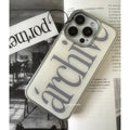 Minimalist And Personalized Letter Archive Simple Phone Case for iPhone 17AIR 16 15 14 13 12 11 PRO MAX PLUS Y2K Drop Glue Cover