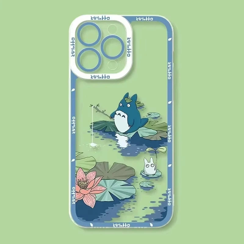 Cute T-Totoros Clear TPU Case for Xiaomi Redmi Note 14 13 12 5G Plus 11 Pro 14C 13C 12C 10S 9 4G A2 A1 Soft Silicone Back Cover