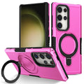 Luxury Armor Case for Samsung Galaxy S26 S25 S24 S23 S22 S21 S20 Note 20 Ultra Plus FE F12 Ring Holder Slide Lens Stand Cover