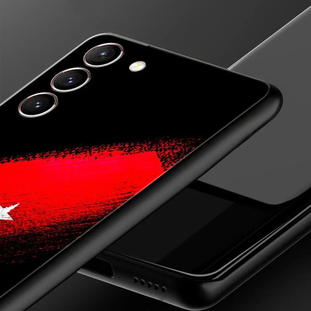 Phone Case Cover for Samsung Galaxy S26 S25 S24 S23 S22 S20 S21 FE Ultra S25Edge Plus 5G Soft TPU Capas Turkey Flag Fundas Bags