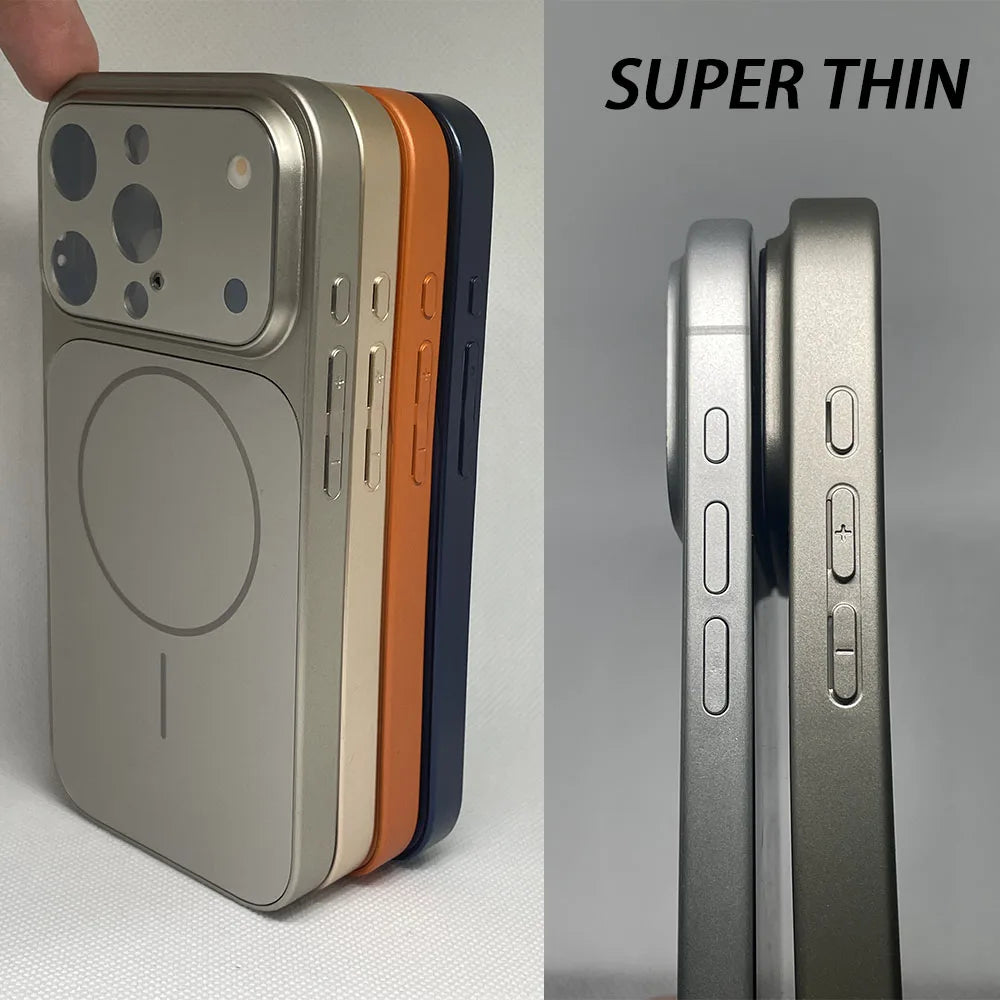 New Magnetic Shockproof Anti-fall Case For IPhone 13 14 15Pro 16 Pro Max Convert to 17 Pro Max Support MagSafe Wireless Charging