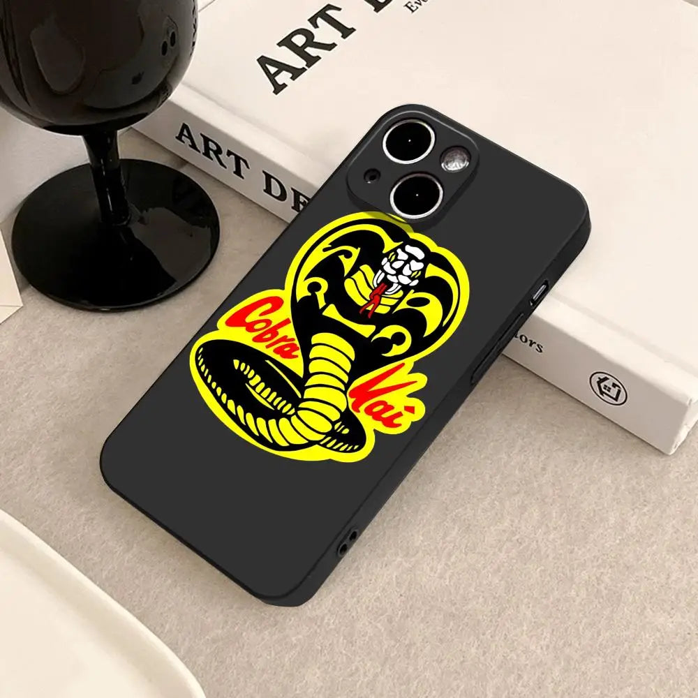 Martial Arts TV C-Cobra K-Kai Phone Case For iPhone 17 Air 16 15 14 Plus 13 12 11 Pro Max 16e Shockproof HD Clear Back Cover