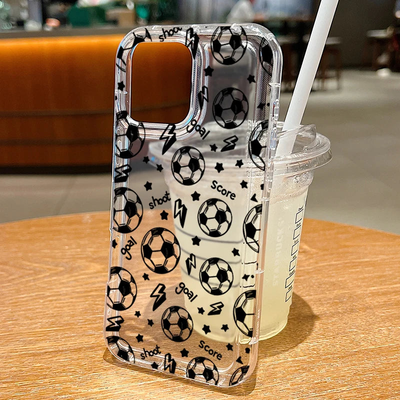 Football Sports Theme Phone Case for Samsung Galaxy A56 A36 A26 A55 A35 A15 A54 A34 A24 A14 A05 A04 A13 A73 A53 4G 5G Back Cover