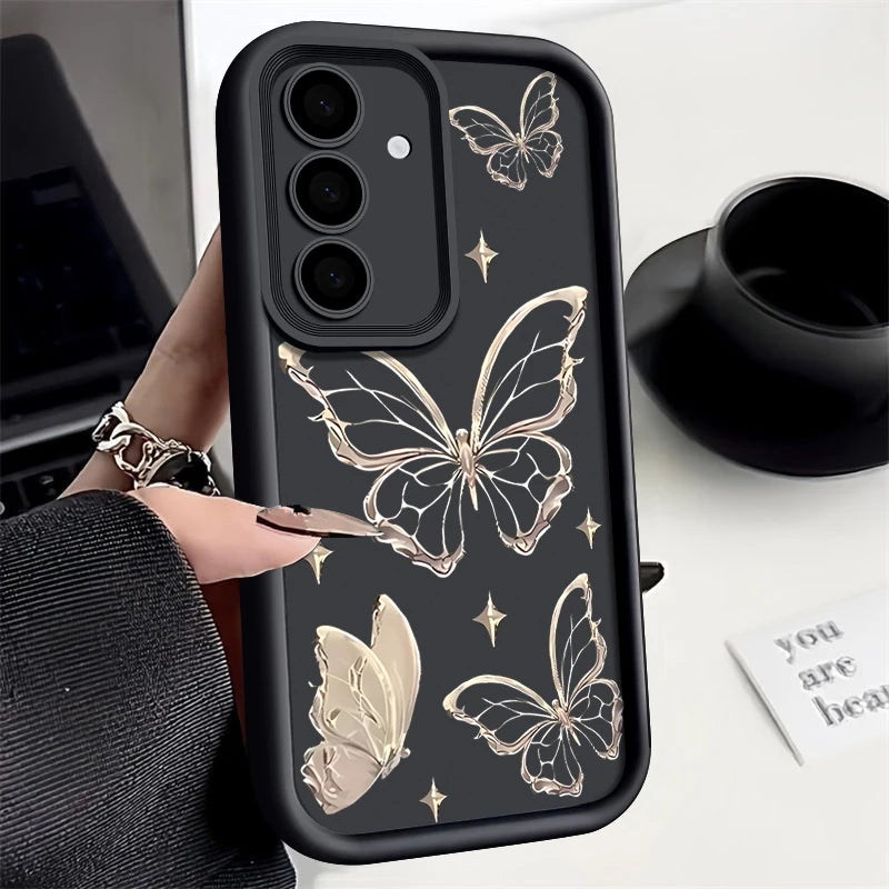 Butterfly Case For Samsung Galaxy A56 A36 A26 A16 5G A55 A35 A17 A37 A57 A15 A54 A34 S20 FE S21 S22 S23 S26 S24 S25 Ultra Capa