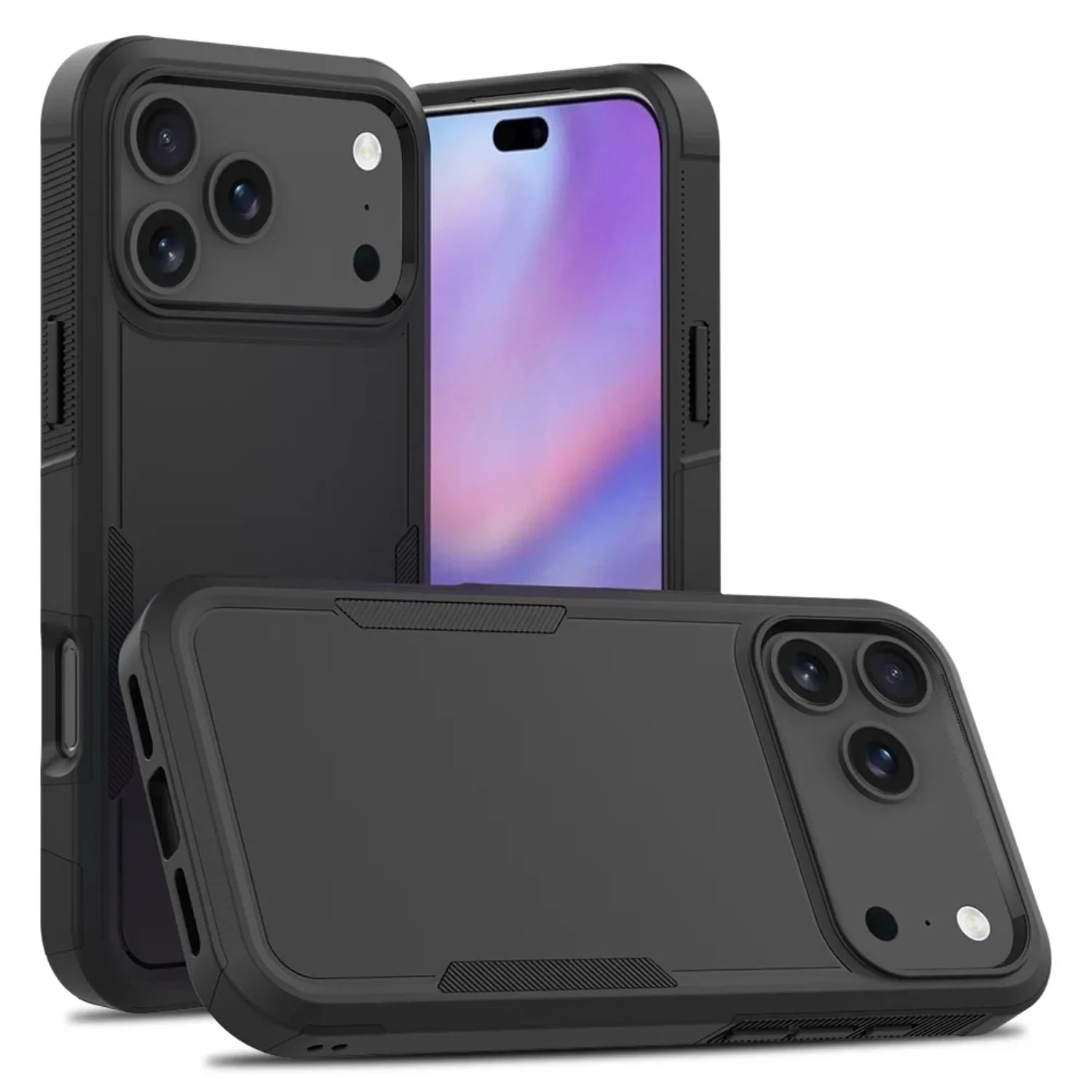 Military Rugged Ott-Box Shockproof Phone Case For iPhone 17 Air 16E 15 14 Plus 13 12 11 17 Pro Max Hybrid Armor Anti-Fall Cover