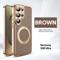 senior leather support Magnetic Loop Wireless Case For Samsung Galaxy S25 S24 S23 plus S26 Ultra Case S26 S25 Ultra Case