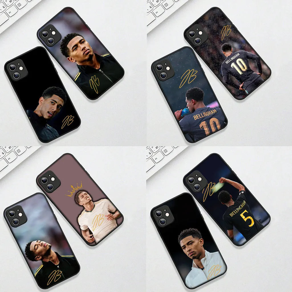 Cover for Samsung Galaxy S20 S22 S21 FE Ultra Plus A07 A17 A15 A16 A25 A57 A37 Phone Case Soccer No 5 B-Bellinghams Football No5