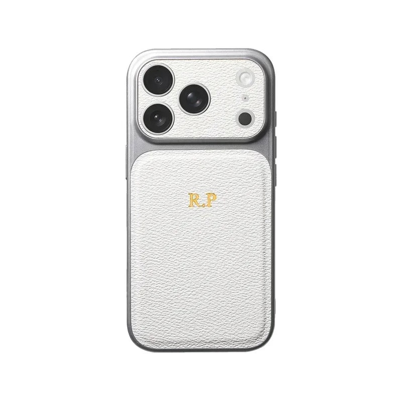Personalized Luxury Customized Name 3D DIY Hot Engrave Faux Leather Phone Case For iPhone 17 Pro Max Air 16 15 14 13 Pro Max